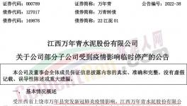 疫情影響，萬年青多家子公司停工停產(chǎn)！